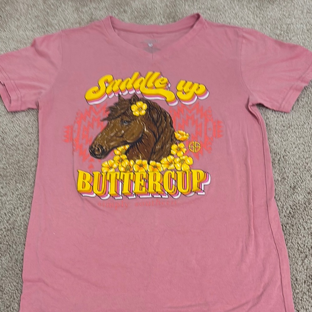Saddle Up Buttercup Kids T-Shirt - Pink